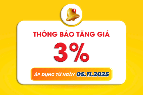 THÔNG BÁO VỀ VIỆC TĂNG GIÁ ĐỐI VỚI CÁC DÒNG SẢN PHẨM NHÔM – THÁNG 10, LẦN 2